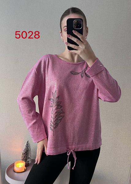 Свитер FSN (48-52) 5028-1 pink (деми)