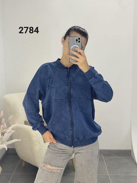 Кофта спорт FSN (50-56) 2784 blue (деми)