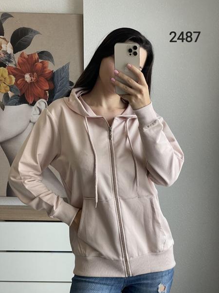 Кофта спорт FSN (46-52) 2487 beige (деми)