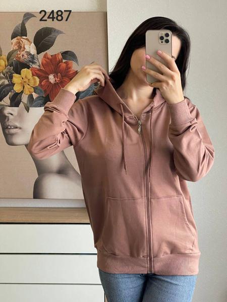 Кофта спорт FSN (46-52) 2487 d.beige (деми)