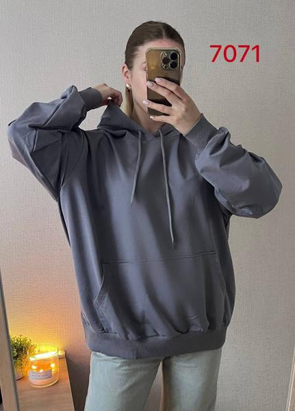 Худи FSN (52-58) 7071 grey (деми)