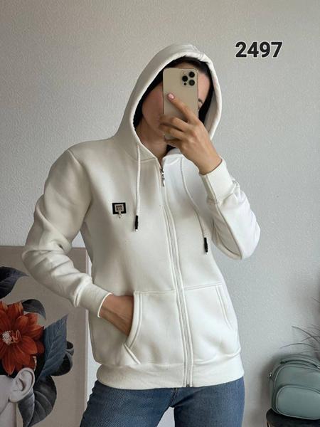 Кофта спорт FSN (42-48) 2497 white (зима)