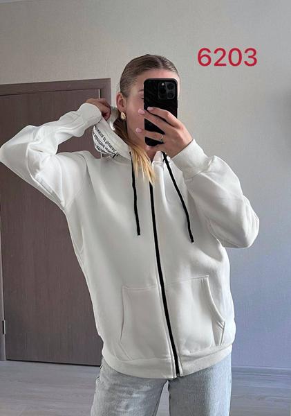 Кофта спорт FSN (42-48) 6203 white (зима)