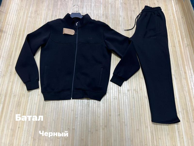Костюм спорт Navas (2XL-6XL) NW909 black (зима)