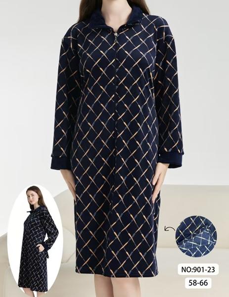 Халат Anion (58-66) 901-23 navy (деми)