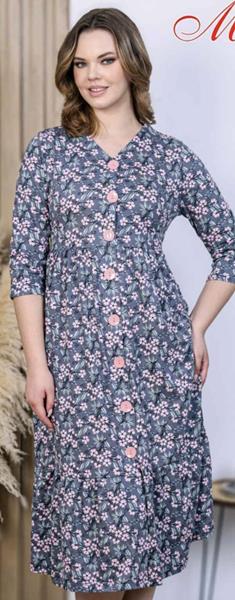 Халат Annet (44-54) YT09-040 blue (деми)