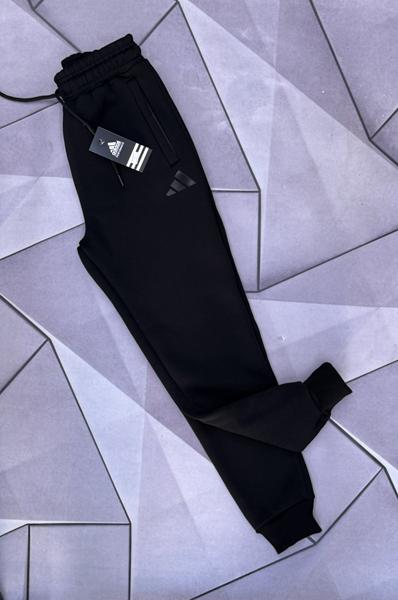 Штаны спорт Rassul (S-2XL) 66167 black (зима)