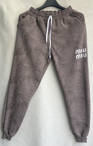 Штаны спорт TRAN (44-54) TR142 brown (зима)