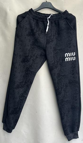 Штаны спорт TRAN (44-54) TR145 black (зима)