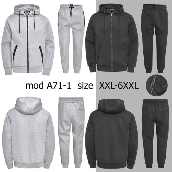 Костюм спорт TRAN (2XL-6XL) A74-1-1 black (деми)