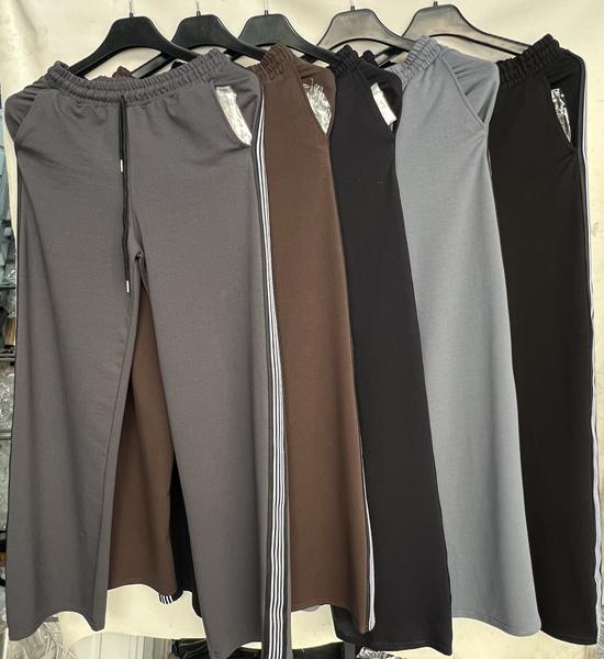 Штаны спорт TRAN (46-54) TR618 black (деми)