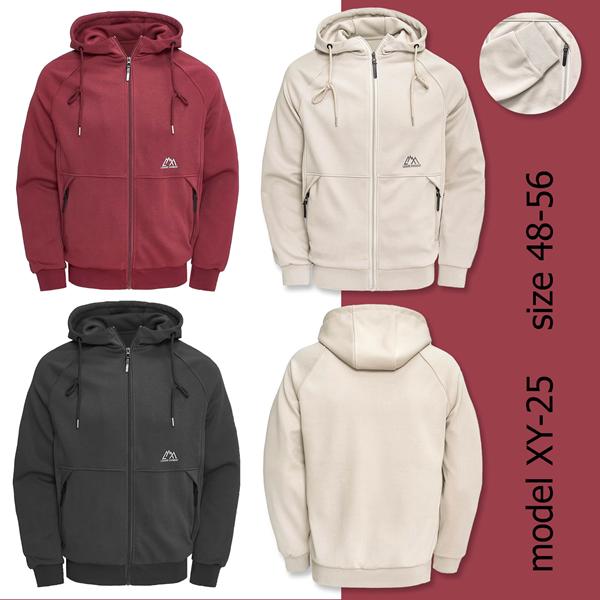 Кофта спорт TRAN (48-56) XY25 beige (деми)