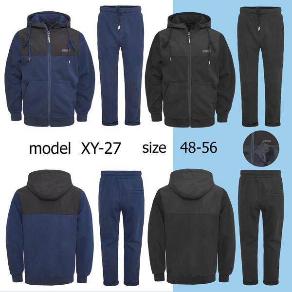 Костюм спорт TRAN (48-56) XY27 black (деми)