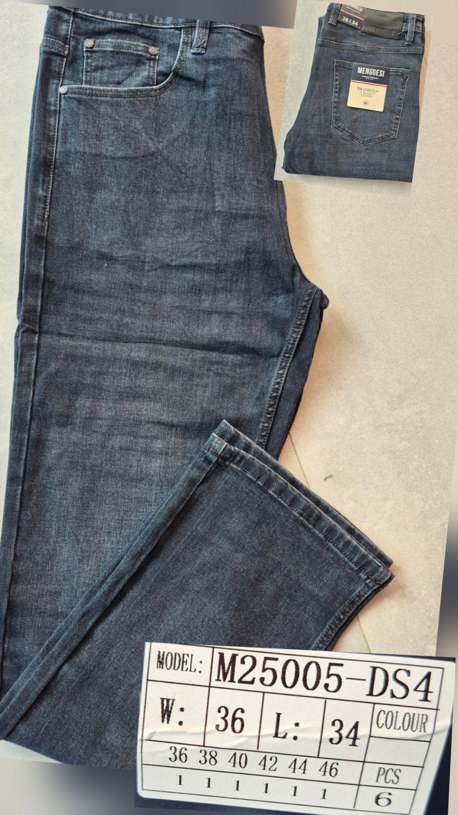 Джинсы God Baron (36-46) M25005-DS4 blue (деми)