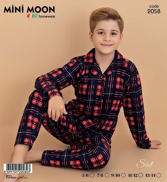 Пижама Baykush (5-14) 2058 black-red (зима)