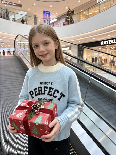 Свитер Yalisi (110-150) 836 l.blue (зима)