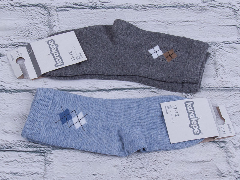 Носки OL (11-12) N0014 ромбик mix (деми)