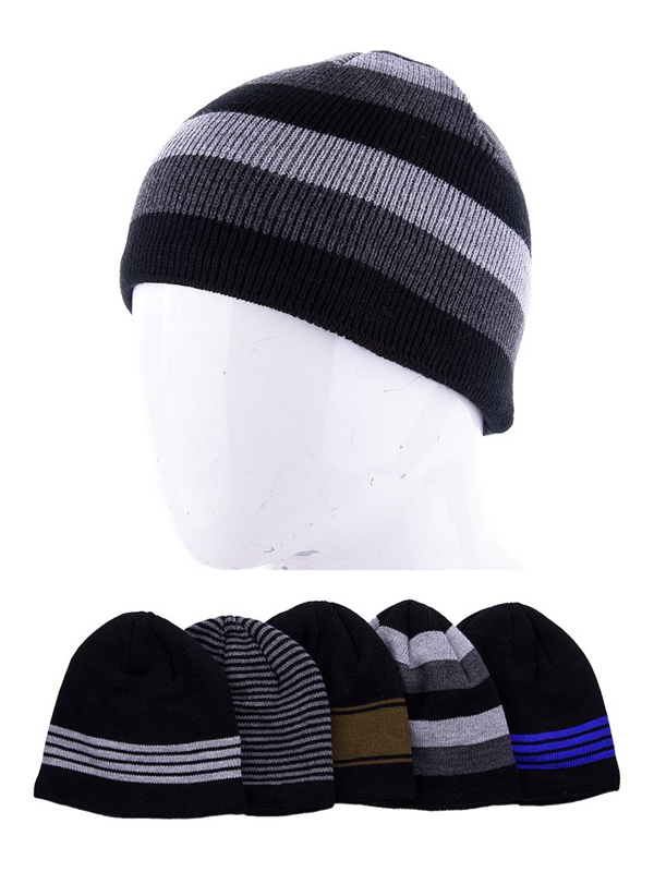 Шапка Viola (56-59) 04 полоса флис микс (зима)