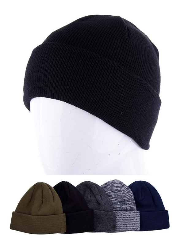 Шапка Viola (57-60) 08 отворот флис микс (зима)