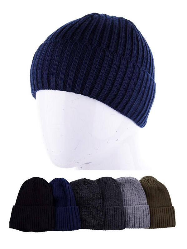 Шапка Viola (56-59) 09 отворот рубчик микс (зима)