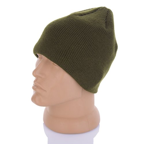 Шапка Viola (56-60) Шапка в’язана хакі фліс (зима) Viola Шапка в'язана хакі фліс