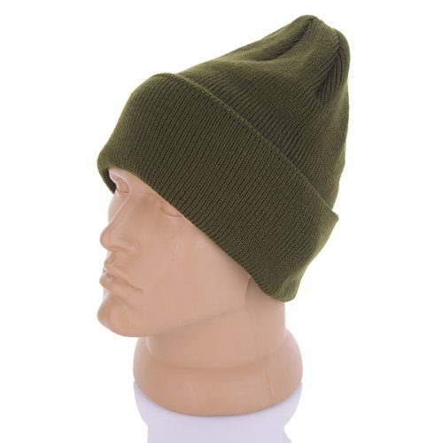 Шапка Viola (56-60) Шапка з відворотом хакі фліс (зима) Viola Шапка з відворотом хакі фліс