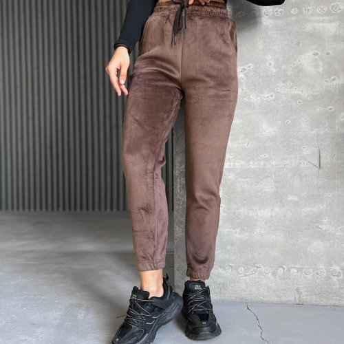 Штаны спорт Sport style (2XL-4XL) AB506 brown (зима) Sport style AB506 brown