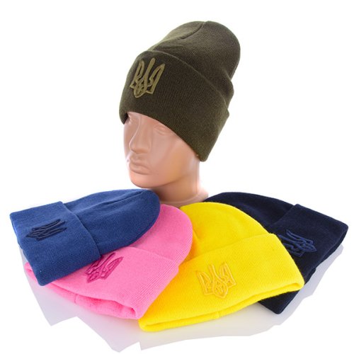 Шапка Viola (54-58) HN03 тризуб mix (зима) Viola HN03 тризуб mix