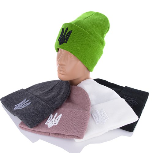 Шапка Viola (54-58) HN04 тризуб mix (зима) Viola HN04 тризуб mix