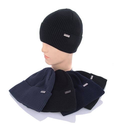 Шапка Angelica (56-60) MW012-1 на флісі mix (зима) Angelica MW012-1 на флісі mix