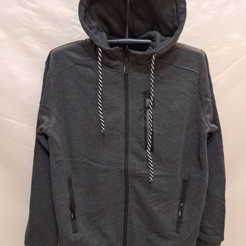 Кофта спорт Giang (M-3XL) 2322A d.grey (зима) Giang 2322A d.grey