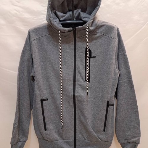 Кофта спорт Giang (M-3XL) 2322A grey (зима) Giang 2322A grey