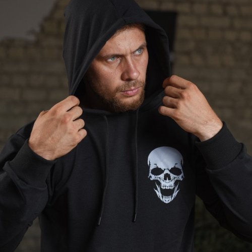 Худи Madoka (M-3XL) 419 black (деми) Madoka 419 black