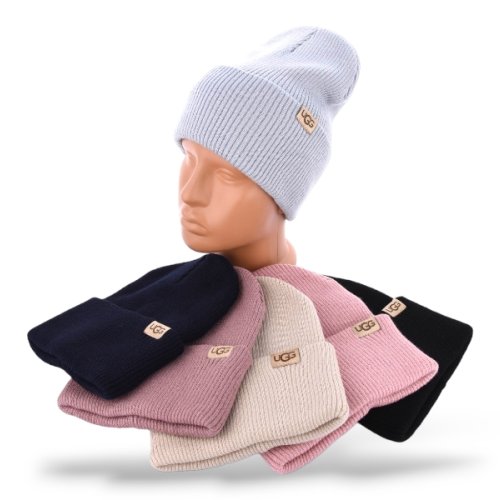 Шапка КОРОЛЕВА (one size) 10-04Ж двойна mix (деми) КОРОЛЕВА 10-04Ж двойна mix