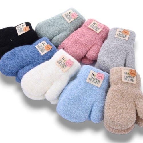 Варежки КОРОЛЕВА (1-2) 5102 вар-двойні mix (зима) КОРОЛЕВА 5102 вар-двойні mix