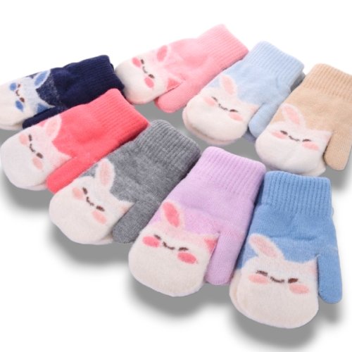 Варежки КОРОЛЕВА (2-4) 5105 вар-двойні mix (зима) КОРОЛЕВА 5105 вар-двойні mix