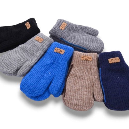 Варежки КОРОЛЕВА (5-7) 5121 вар-двойні mix (зима) КОРОЛЕВА 5121 вар-двойні mix