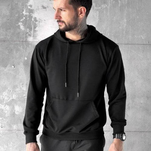 Худи Madoka (M-3XL) 452 black (деми) Madoka 452 black