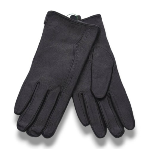 Перчатки КОРОЛЕВА (6.5-8.5) 02 шк-олень вовна black (зима) КОРОЛЕВА 02 шк-олень вовна black