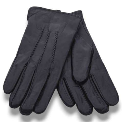 Перчатки КОРОЛЕВА (11-13) 0539 шкіра black (зима) КОРОЛЕВА 0539 шкіра black