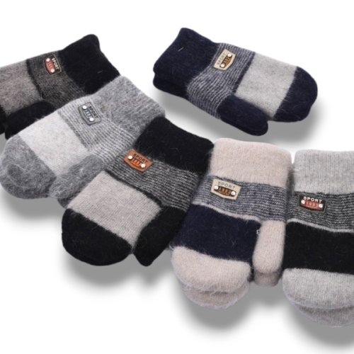 Варежки КОРОЛЕВА (6-8) 6008 вареж.кролик mix (зима) КОРОЛЕВА 6008 вареж.кролик mix