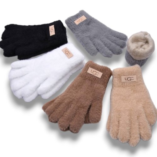 Перчатки КОРОЛЕВА (one size) 2026 норка-двойні mix (зима) КОРОЛЕВА 2026 норка-двойні mix