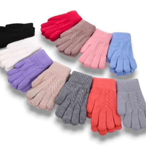 Перчатки КОРОЛЕВА (4-6) E0638 дит.двойн.mix (зима) КОРОЛЕВА E0638 дит.двойн.mix