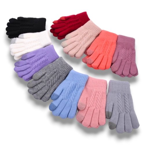 Перчатки КОРОЛЕВА (7-9) E0639 підліток.двойн.сенсор mix (зима) КОРОЛЕВА E0639 підліток.двойн.сенсор mix