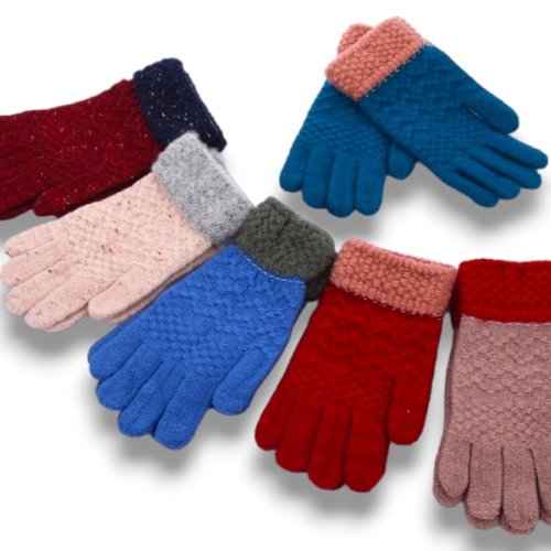 Перчатки КОРОЛЕВА (8-10) W23 підліт.сенсор.mix (зима) КОРОЛЕВА W23 підліт.сенсор.mix