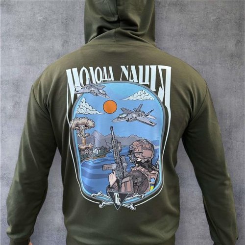 Худи Madoka (M-3XL) 476 khaki (деми) Madoka 476 khaki