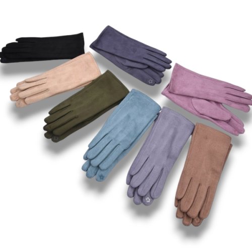 Перчатки КОРОЛЕВА (6.5-8.5) B22-71 кож.зам.плюш-сенс.mix (зима) КОРОЛЕВА B22-71 кож.зам.плюш-сенс.mix