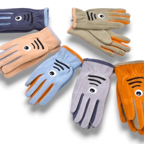 Перчатки КОРОЛЕВА (S-L) B21-1 підліт.фліс mix (зима) КОРОЛЕВА B21-1 підліт.фліс mix