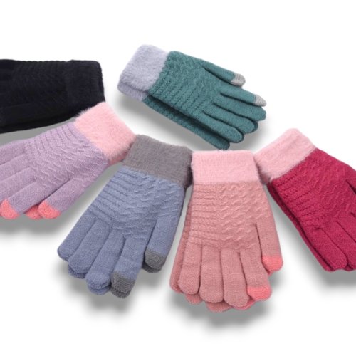 Перчатки YLZL (one size) K056 mix (зима) YLZL K056 mix