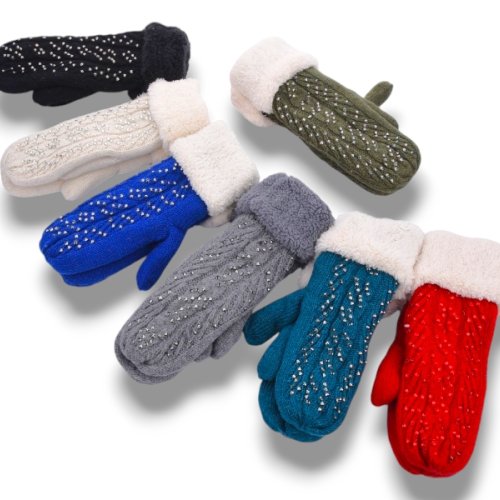 Варежки YLZL (one size) L55B mix (зима) YLZL L55B mix